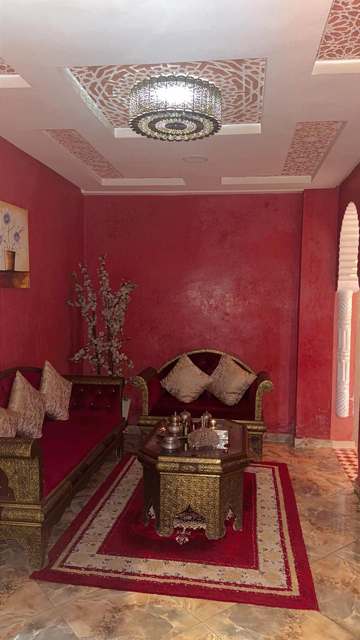 Moroccan riad courtyard